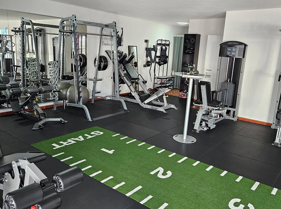 Trainingsfläche des privaten Studios dein-fitmacher